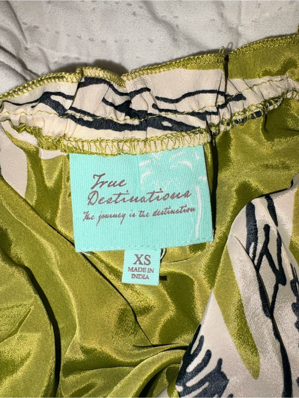 True Destinations Maxi Dress w Palm Trees 🌴 Size XS - Picture 5 of 5